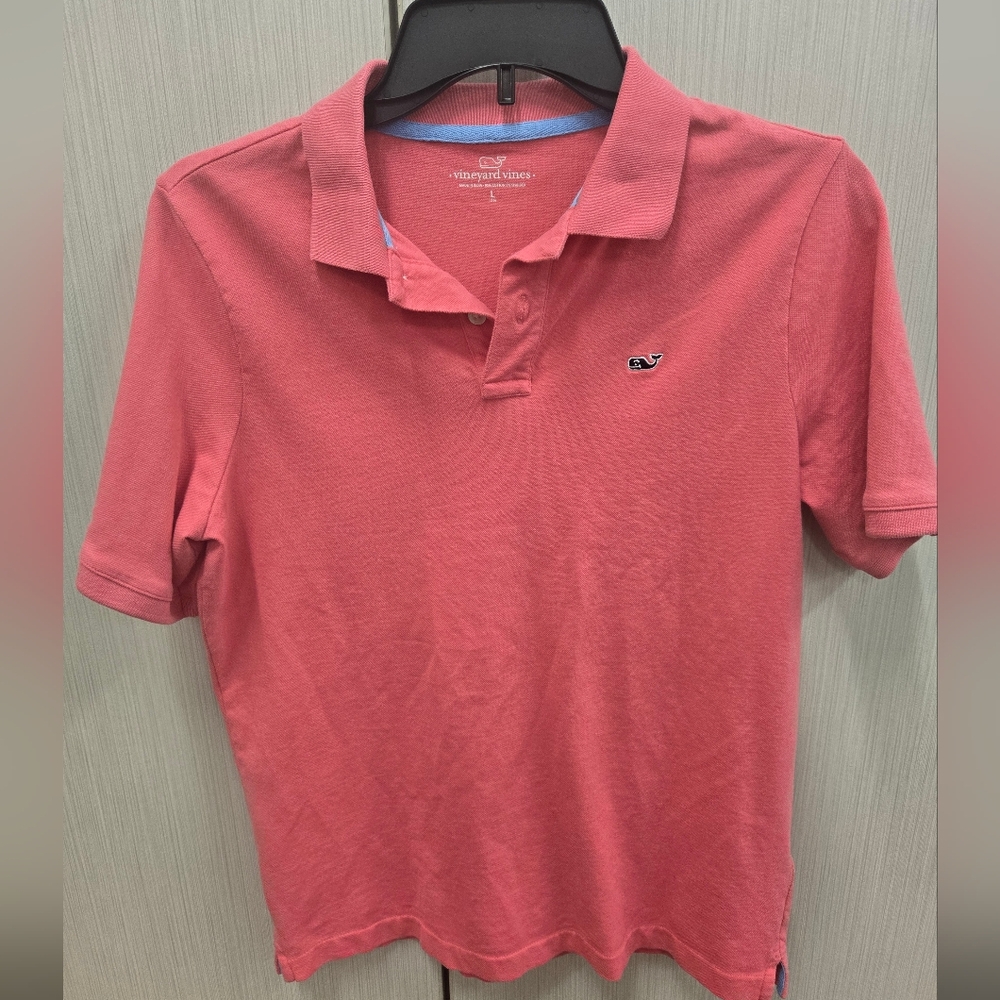Vineyard Vines Boy's Coral Polo Shirt